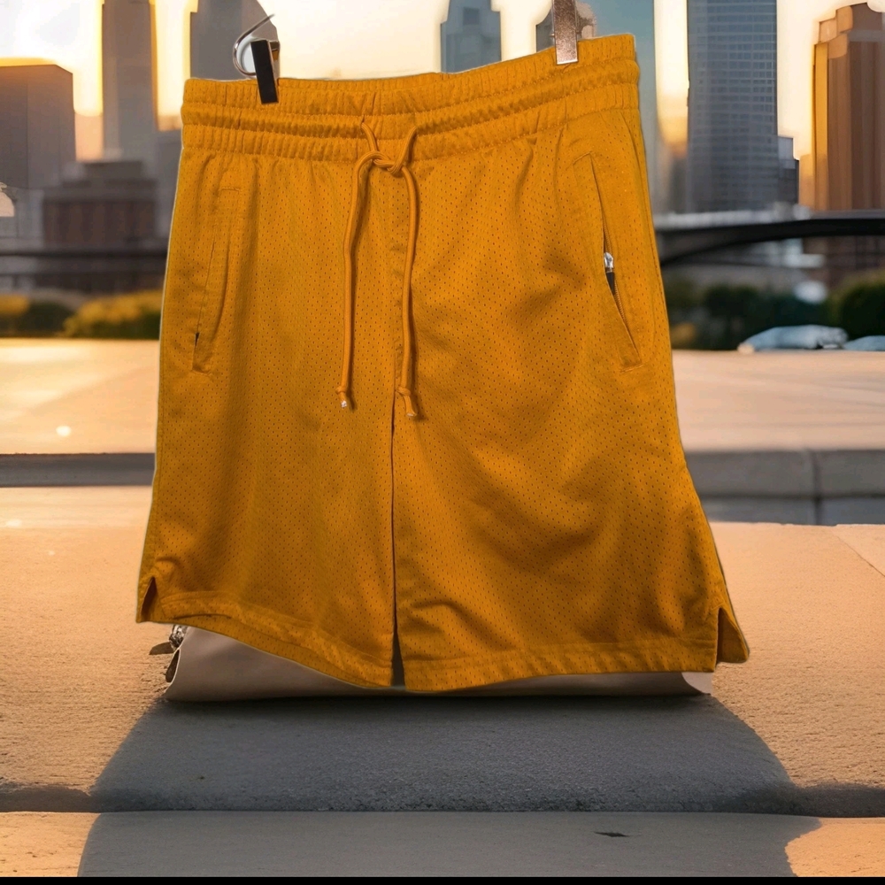 JC Yellow Men's Shorts Size L